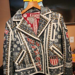 DDR Liberty and Justice Leather Biker Jacket